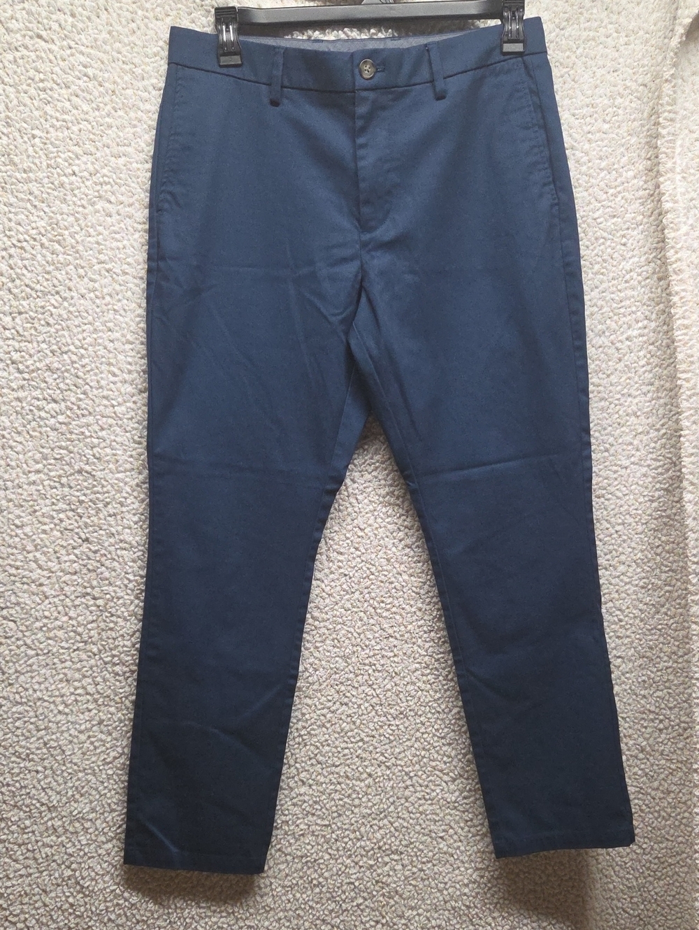 Old Navy Flat Front Men's Navy Blue Chino Pants 34x30
